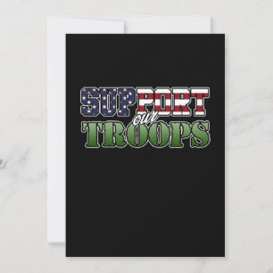 Cartão De Agradecimento Apoie Nossos Veteranos Feliz Dia dos Veteranos