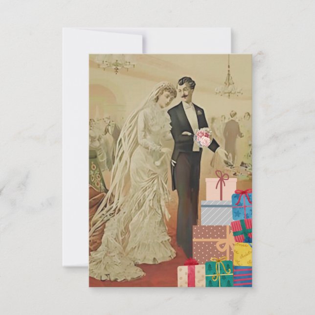 Cartão De Agradecimento Após o Chá de casamento (Frente)