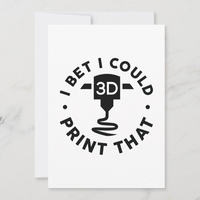 Cartão De Agradecimento Aposto Que Posso Impressão (Frente)