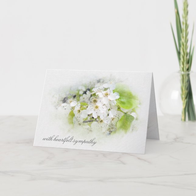 Cartão De Agradecimento Apple Blossoms Simpatia (Frente)