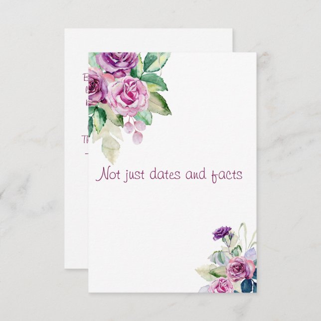 Cartão De Agradecimento Apreciação da história do professor de aquarela fl (Frente/Verso)