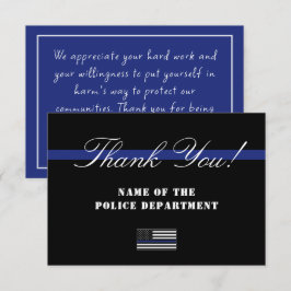 Cartão De Agradecimento Apreciação de Polícia do Agente de Polícia Persona