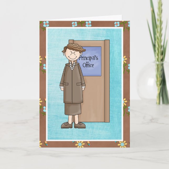 Cartão De Agradecimento Apreciação do Diretor da Escola para Mulheres Boni (Frente)