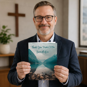 Cartão De Agradecimento Apreciação Do Pastor Rocky Beach Da Congregação
