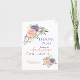 Cartão De Agradecimento Apreciação Floral Personalizada
