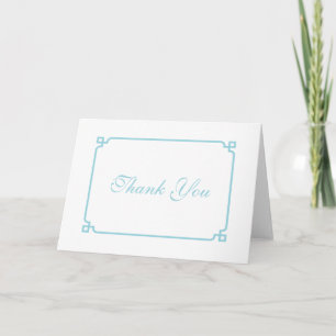 Cartão De Agradecimento Aqua Paraíso Deco Chic Casamento Obrigado