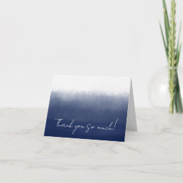 Cartão De Agradecimento Aquarela Azul Golfo