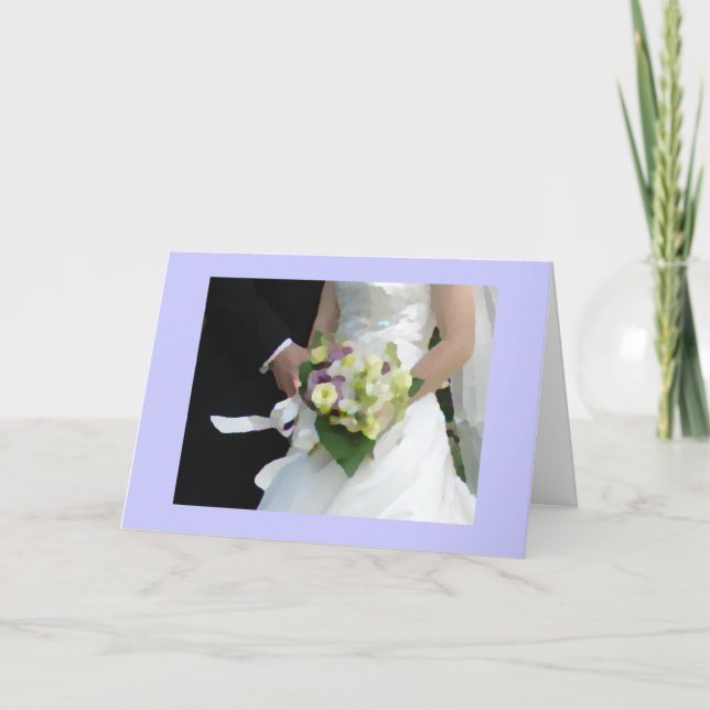 Cartão De Agradecimento aquarela de buquê (Frente)