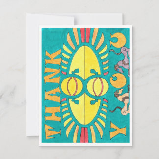 Cartão De Agradecimento Aqui e Agora Obrigado