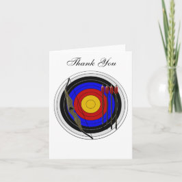 Cartão De Agradecimento Archery Design Obrigado