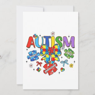 Cartão De Agradecimento Arco de consciência Autismo Quebra-cabeça Piece Ne