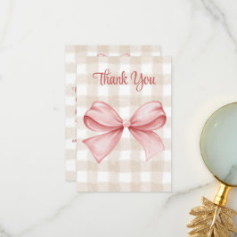 Cartão De Agradecimento Arco Rosa-chá de fraldas Parecido Personalizado