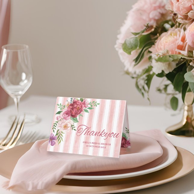 Cartão De Agradecimento Arco rosa com noz de amor (Criador carregado)