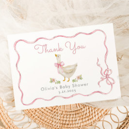 Cartão De Agradecimento Arco Rosa Pequeno Chá