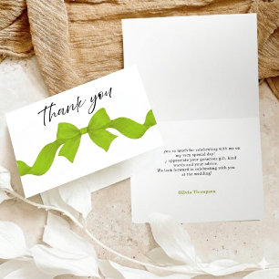 Cartão De Agradecimento Arco Verde Limão Ela Está Se Casando Chá de Noiva