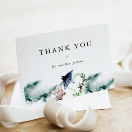 Cartão De Agradecimento ARIEL Tropical Beach Coral Ocean Manta Ray