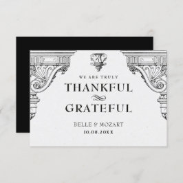 Cartão De Agradecimento Arquitetura Renascentista Elegante