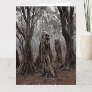 Cartão De Agradecimento Arrastando Árvores Fantasmas Australianos Bush