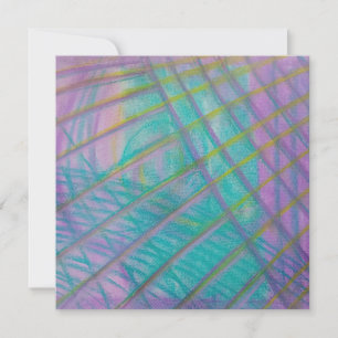 Cartão De Agradecimento Arte abstrata colorida única P34