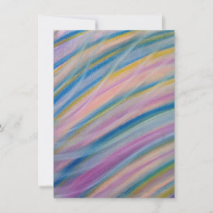 Cartão De Agradecimento Arte abstrata colorida única P8