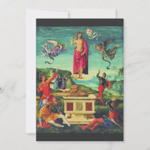 Cartão De Agradecimento Arte da Ressurreição de Jesus Cristo por Raphael