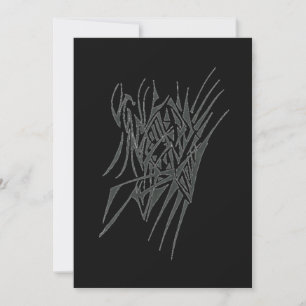 Cartão De Agradecimento Arte de Tatuagem Tribal Abstrata