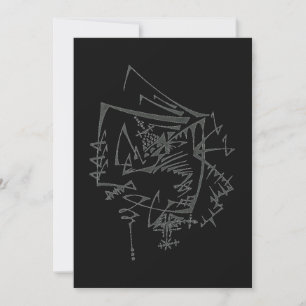 Cartão De Agradecimento Arte de Tatuagem Tribal Abstrata Torcida