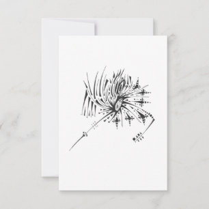 Cartão De Agradecimento Arte de Tatuagem Tribal Abstrato Preto e Branco 12