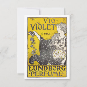Cartão De Agradecimento Arte Fina Vio-Violet