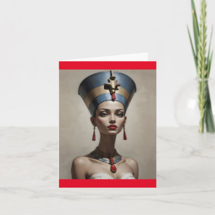 Cartão De Agradecimento Arte nefertiti