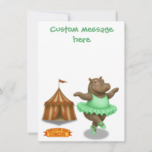 Cartão De Agradecimento Artista de circo Helene