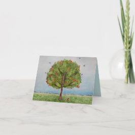 Cartão De Agradecimento Árvore