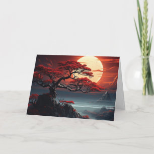 Cartão De Agradecimento Árvore Bonsai