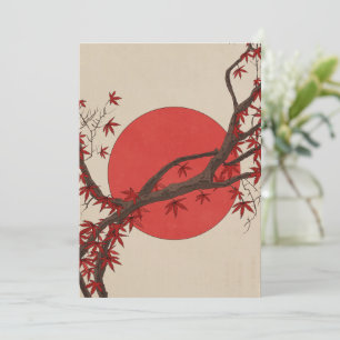 Cartão De Agradecimento Árvore de bordo japonês