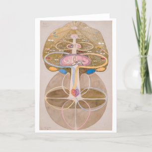 Cartão De Agradecimento Árvore do Conhecimento Nº 1   Hilma af Klint  