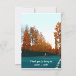 Cartão De Agradecimento Árvores de Cores de Cores de Cores de Cores de Cor