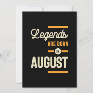 Cartão De Agradecimento As legendas são Nasceres em agosto - Aniversário