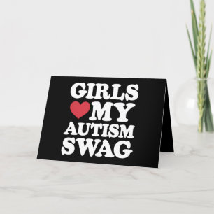 Cartão De Agradecimento As Meninas Amam Meu Estilo Autista Divertido Consc