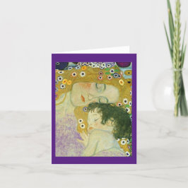 Cartão De Agradecimento As Três Idades da Mulher, Gustav Klimt, Belas Arte