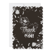 ASL "Obrigado" com tema de flor