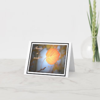 Cartão De Agradecimento Aspen Thank You Note Card