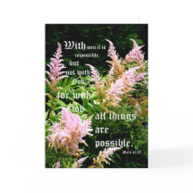 Astilbe com Mark 10:27