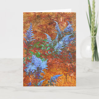 Cartão De Agradecimento Astilbe Dusty Blue no Conselho