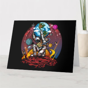 Cartão De Agradecimento Atlas Space Man