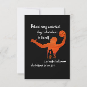 Cartão De Agradecimento Atrás De Todos Os Jogadores De Basquete Que Acred