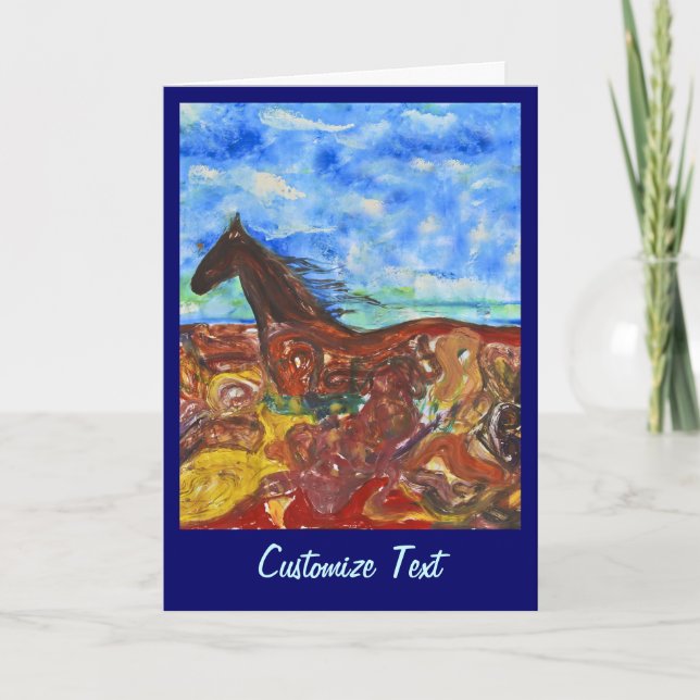 Cartão De Agradecimento Através do Prado (Frente)