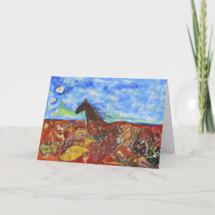 Cartão De Agradecimento Através do Prado