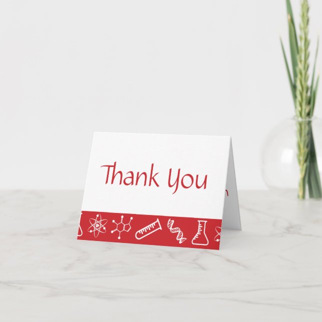 Cartão De Agradecimento Attractive Forces in Cherry Thank You Card (Frente)