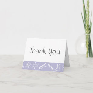 Cartão De Agradecimento Attractive Forces in Lavender Thank You Card