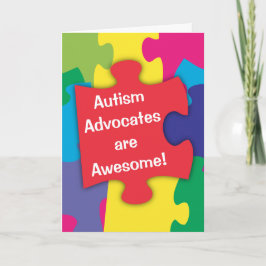 Cartão De Agradecimento Autismo Advocates é incrível